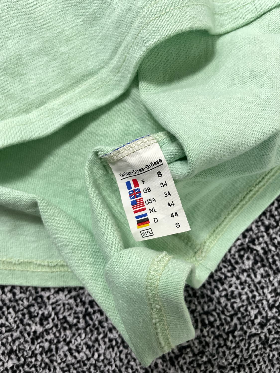 빈티지9. 세인트제임스 메르디앙 엘보 패치 긴팔 티셔츠 롱슬리브 연두 상품이미지4