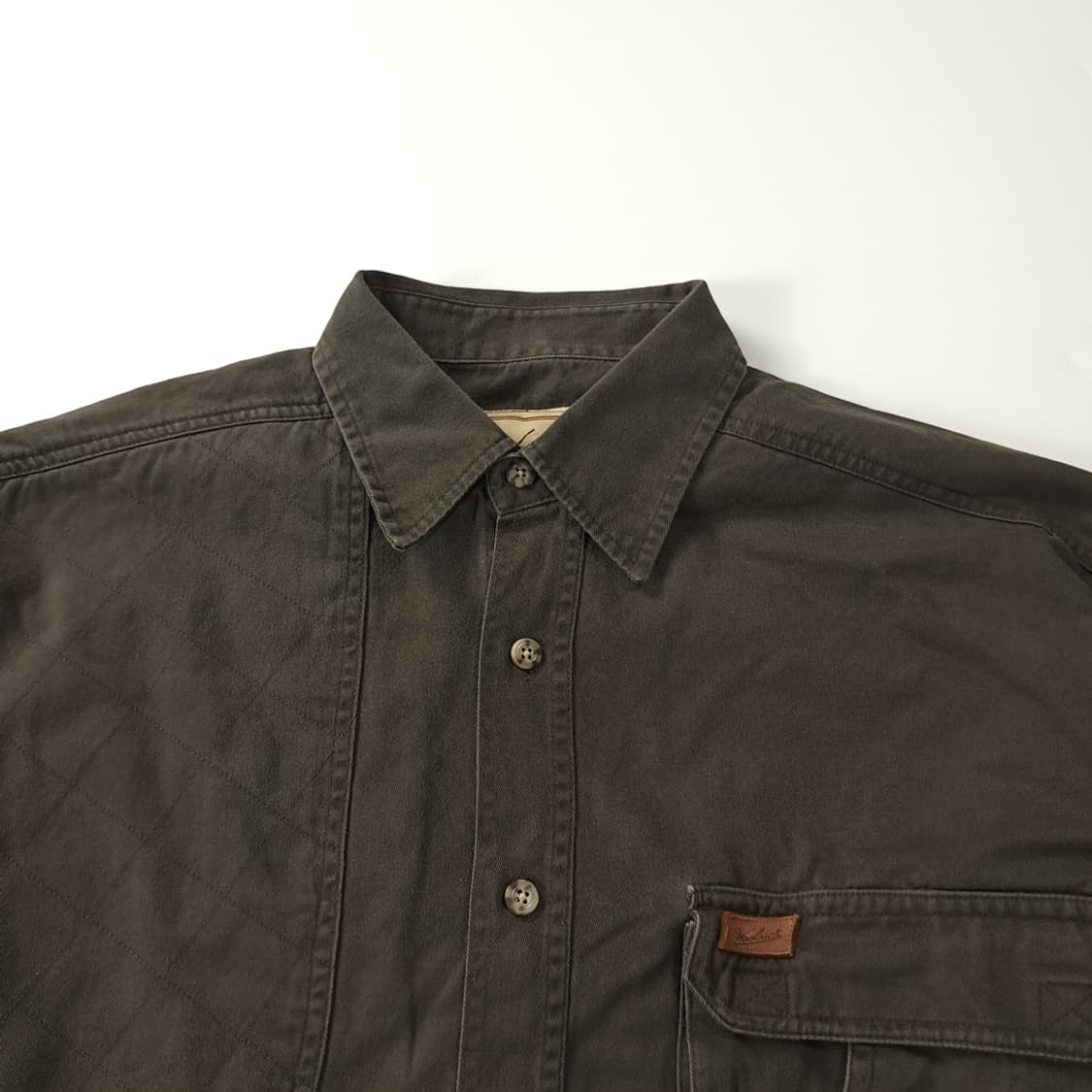 CK384 L 울리치 90s 슈팅패치 다크브라운 헌팅 셔츠 남방 상품이미지2