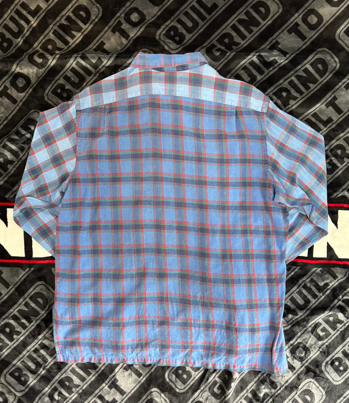 폴로 컨트리 랄프 로렌 롱 슬리브 플란넬 셔츠 블루 레드 체크 패턴 상품이미지2