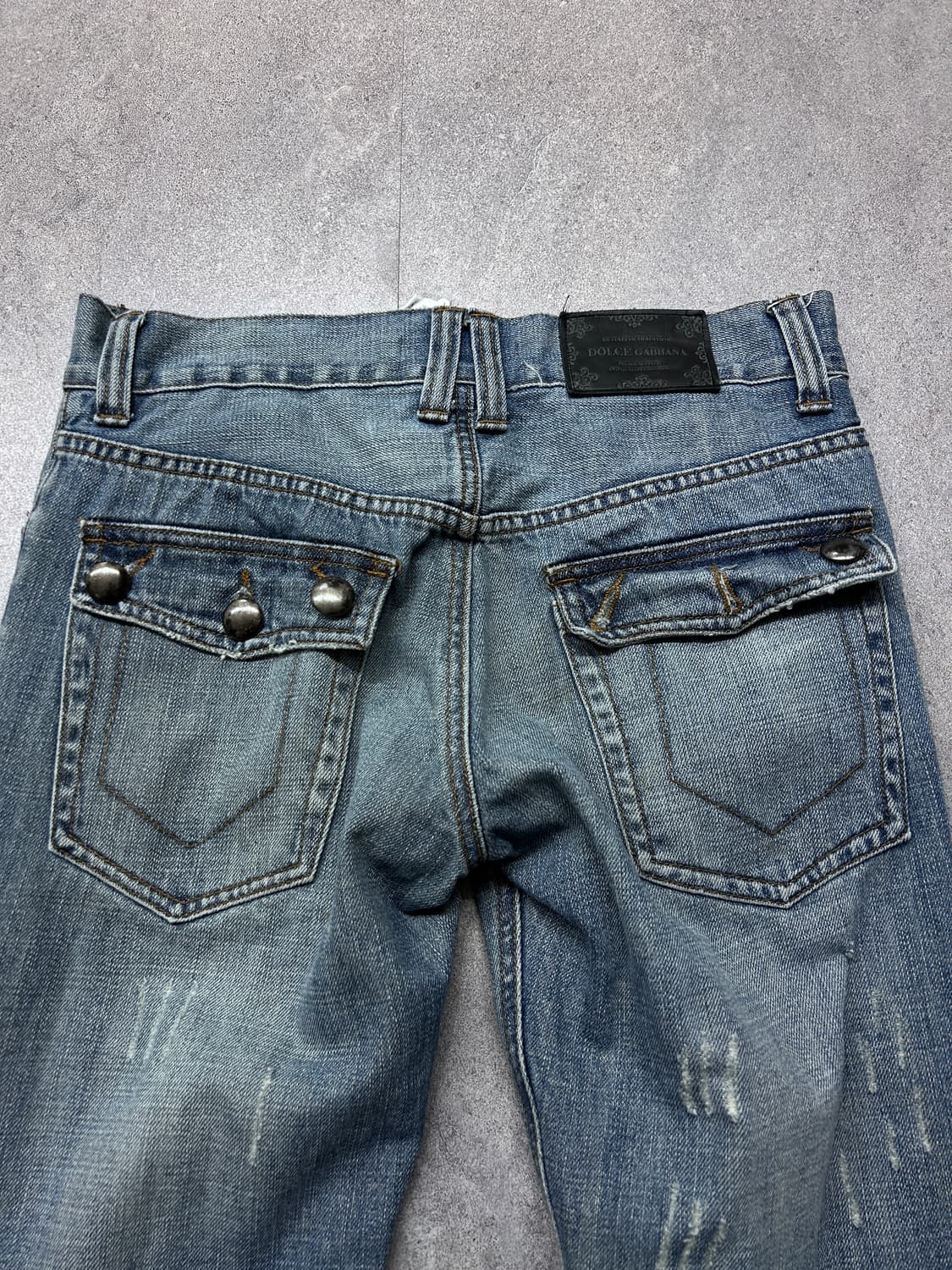 돌체앤가바나 플랩 포켓 디스트레스드 데님 상품이미지7
