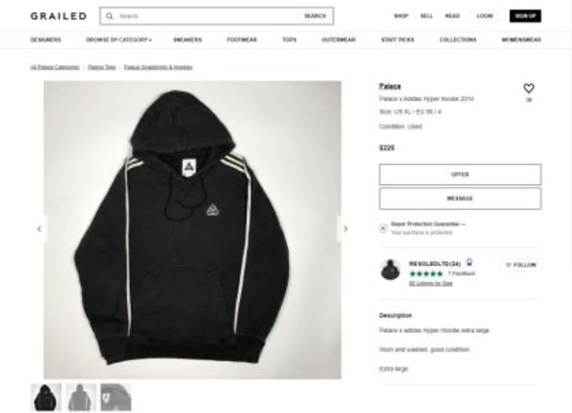 팔라스 x 아디다스 초판 콜라보 3선 후드티 100-105 상품이미지10