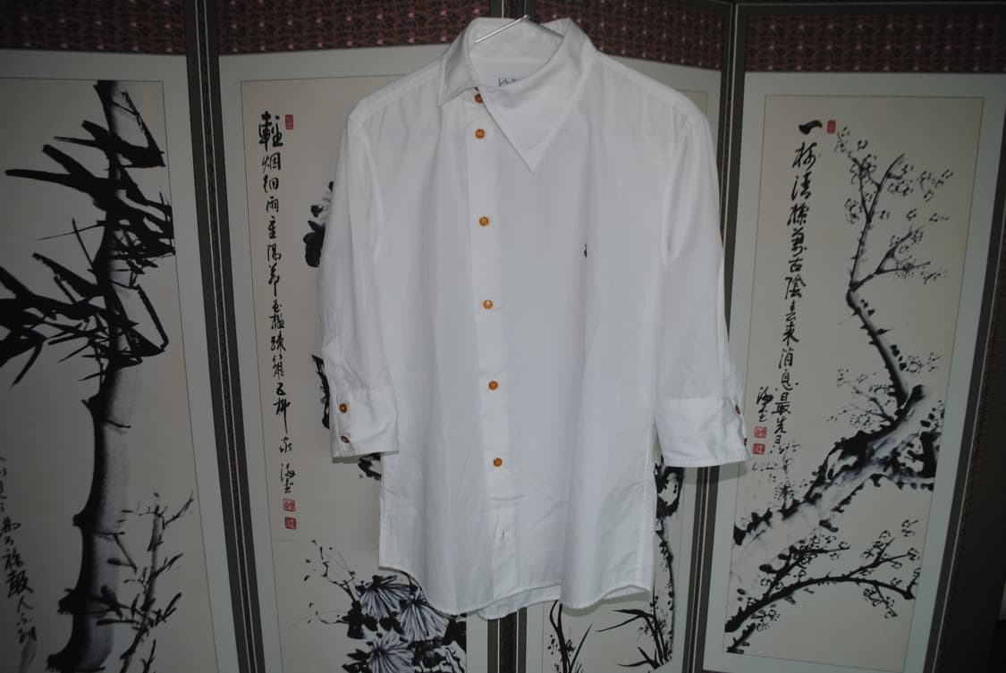 비비안 웨스트우드 맨 비대칭 셔츠 상품이미지1