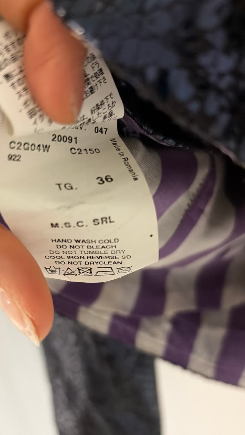 엠포리오 아르마니 뱀피무냥 러플자켓 44,55 정품 상품이미지4