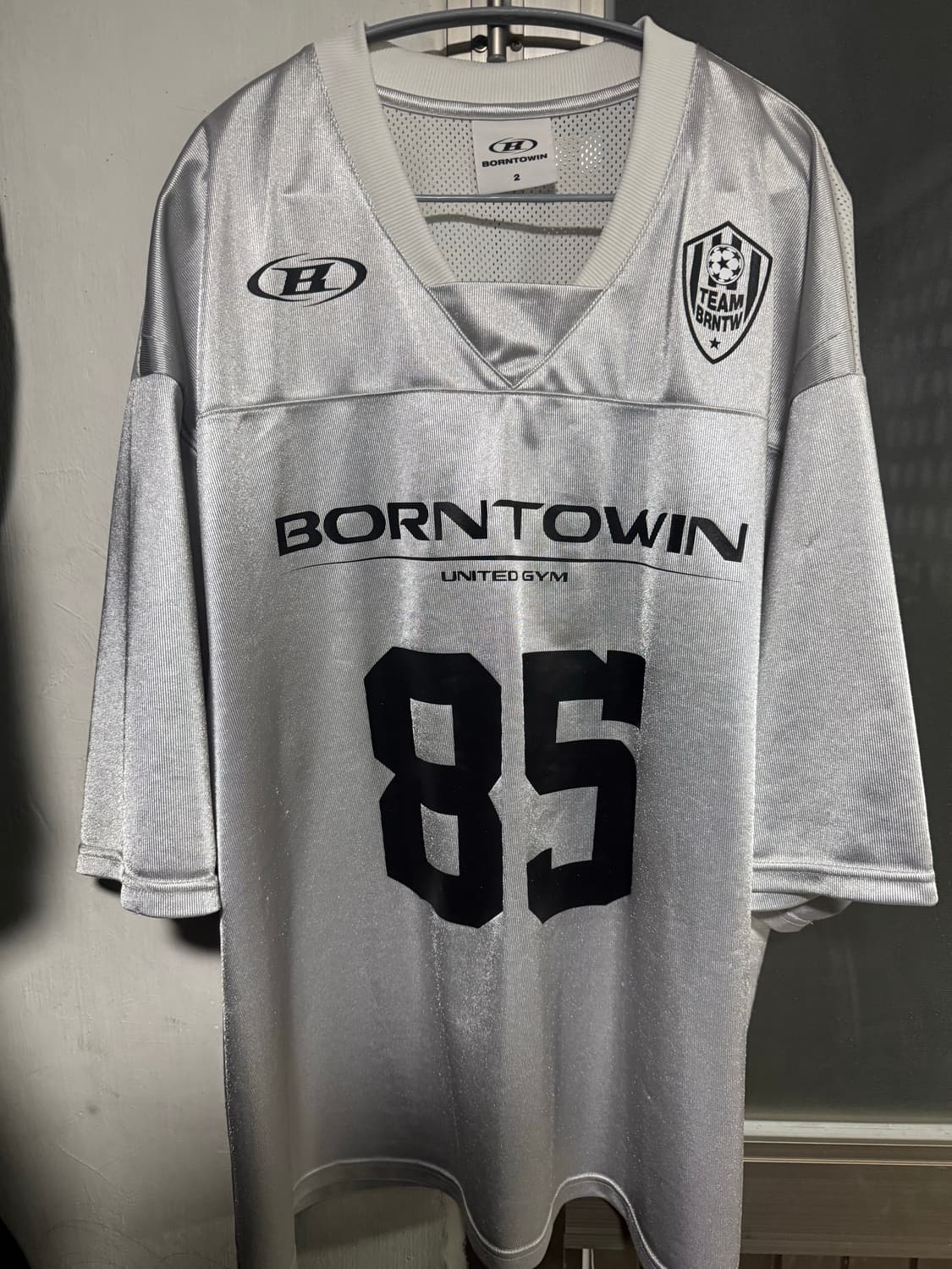 BORNTOWIN 85번 실버 유니폼 져지 2사이즈 상품이미지1