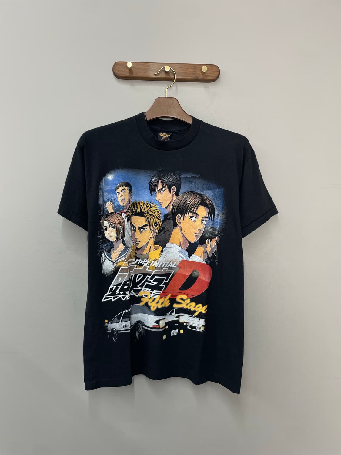 빈티지 이니셜D 프린팅 반팔 H2398 상품이미지2