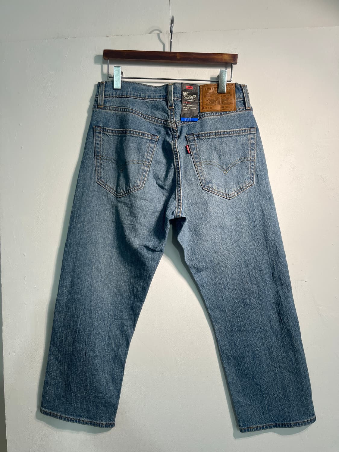 (새 상품) Levi’s 505 연청 8부 데님 상품이미지9