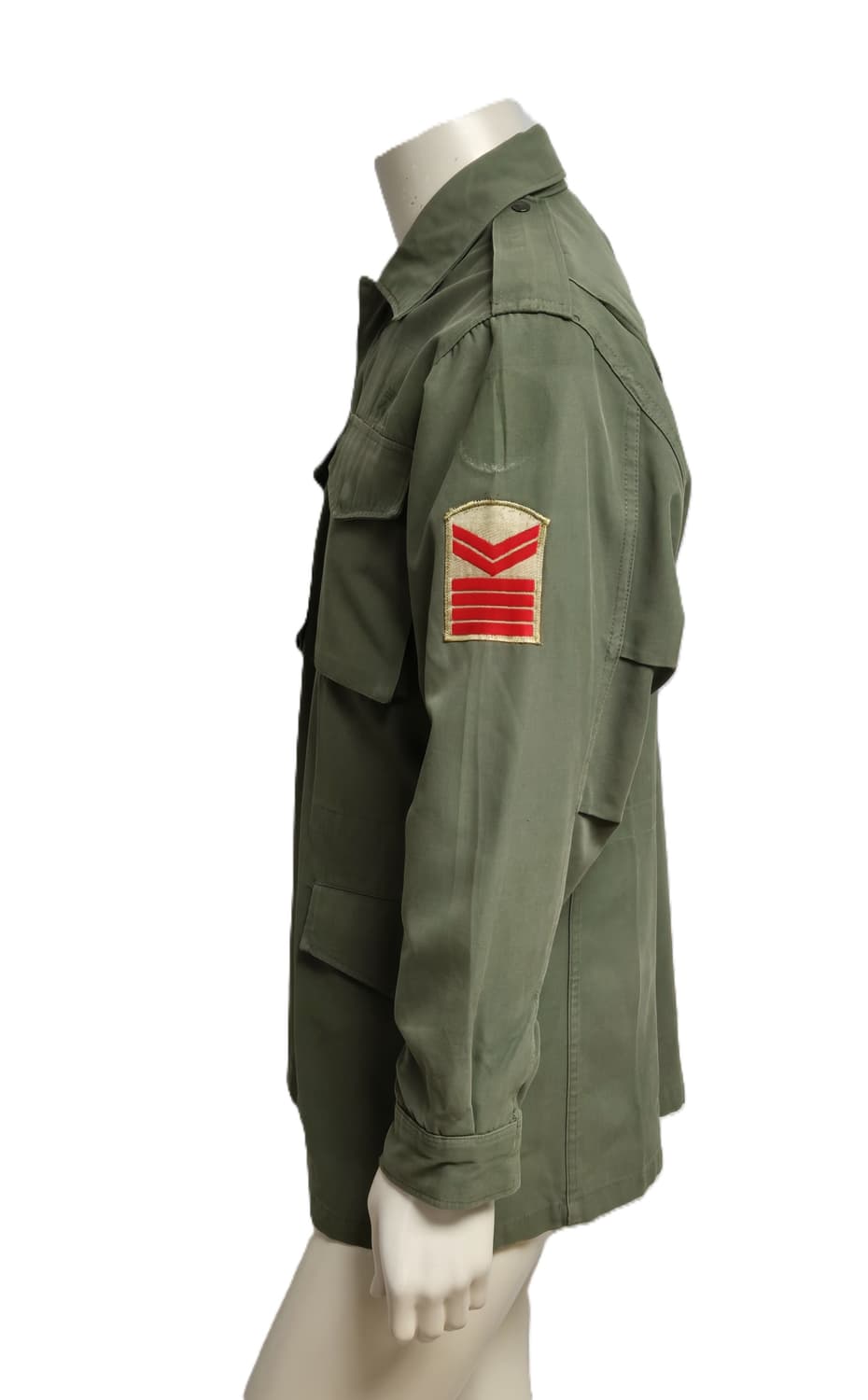 육군 구형 중사 민무늬 야전상의 전투복 상의 자켓 (L) 상품이미지2