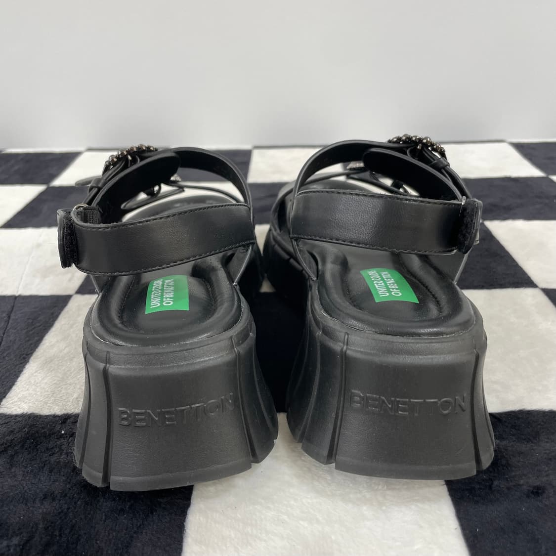 베네통 플랫폼 샌들 245mm 상품이미지4