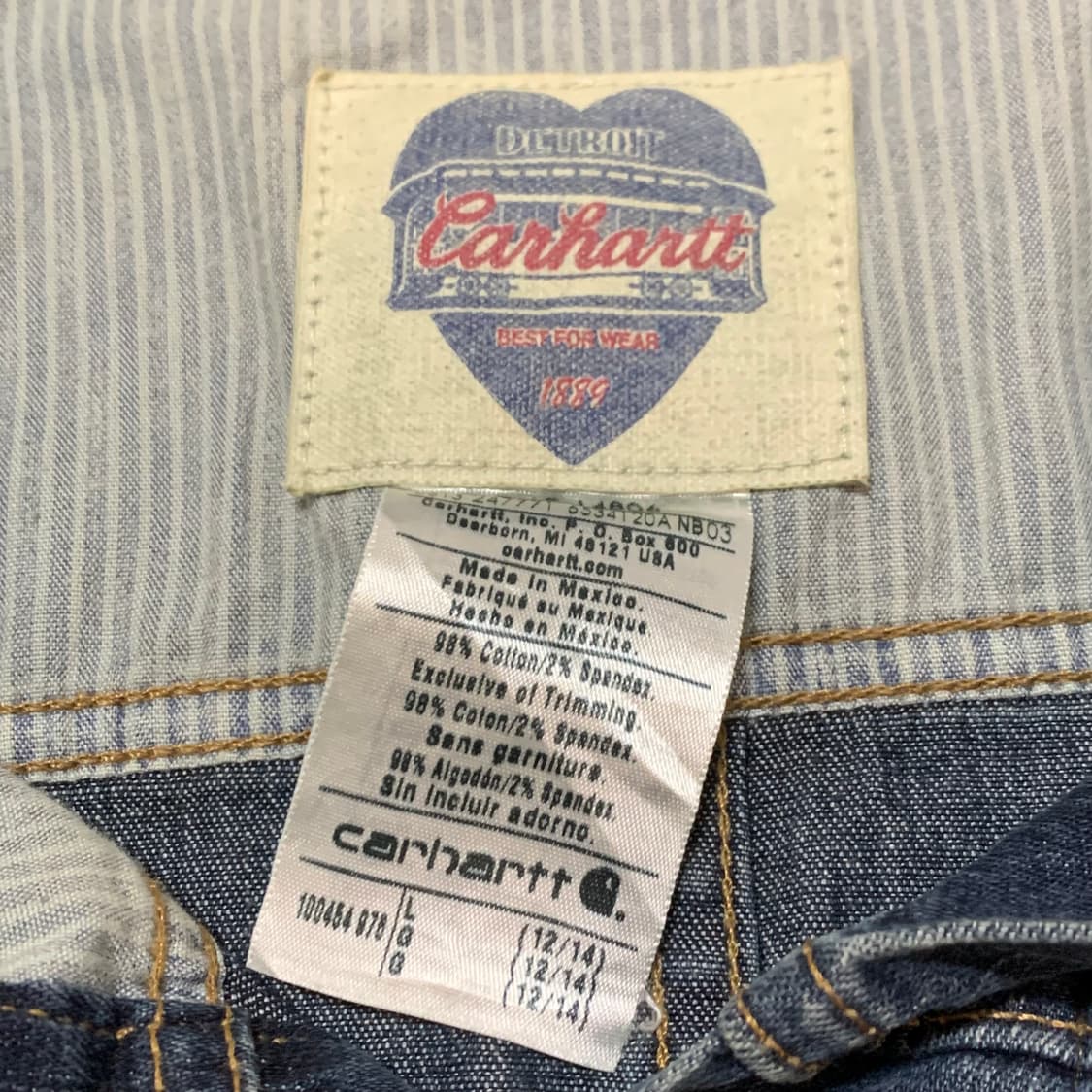 칼하트 데님 트러커 자켓 W(L) 상품이미지3