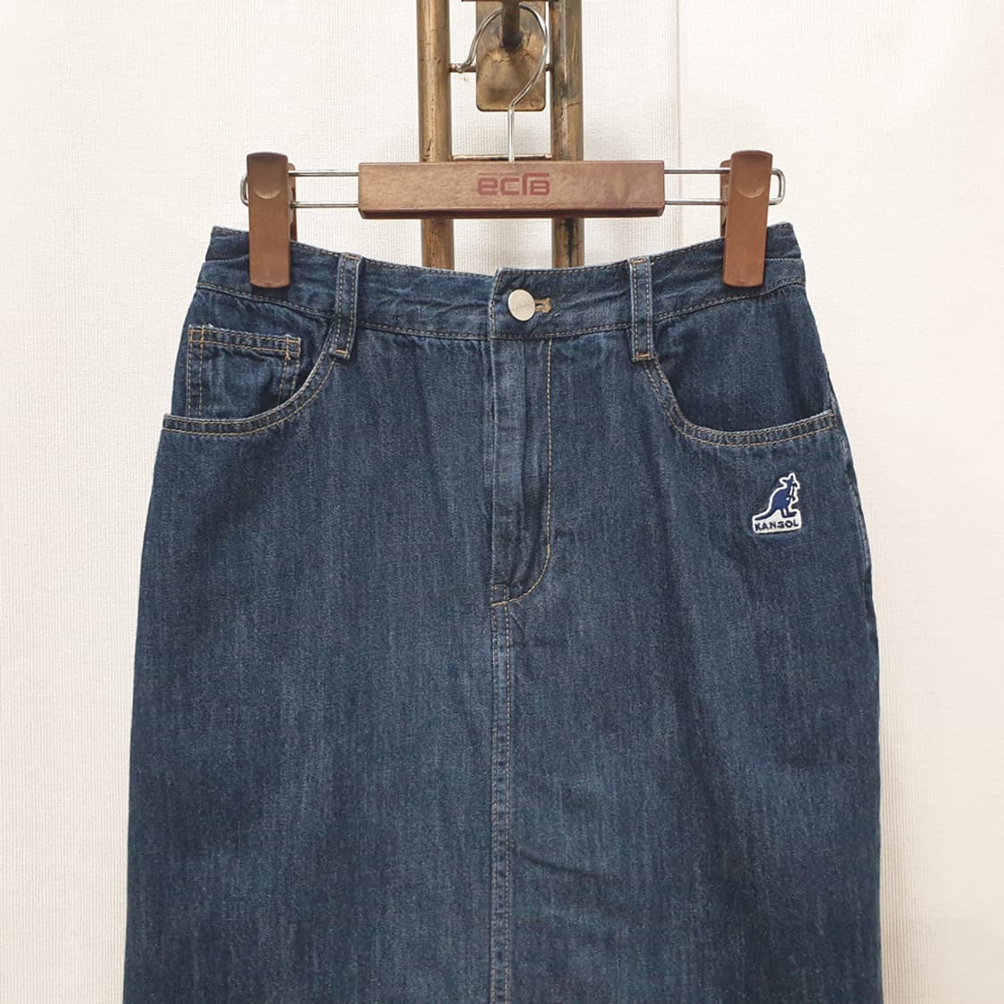 KANGOL 캉골 데님 스커트 M(26) 상품이미지2