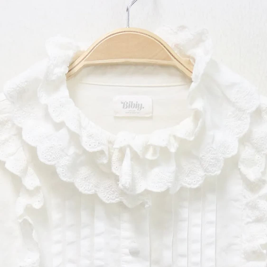 BIBIY 키즈 빈티지 프릴 블라우스 61081 상품이미지3