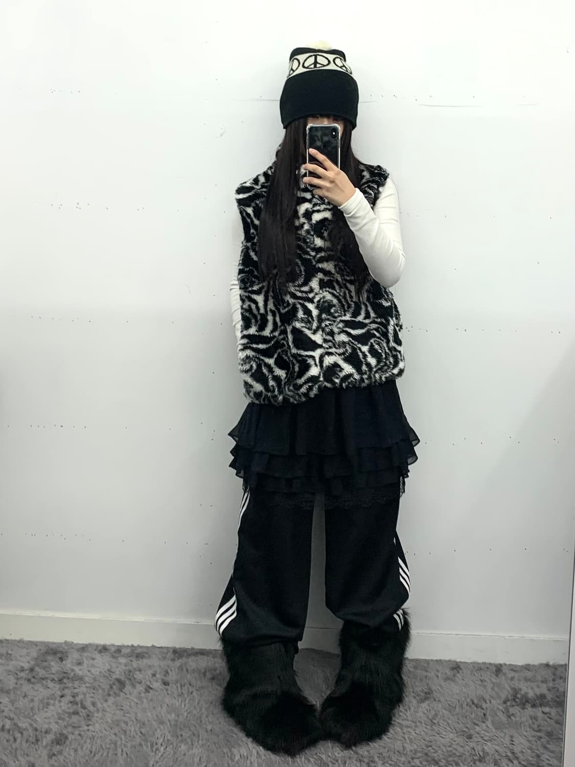 레이스 캉캉 미니 스커트 상품이미지2