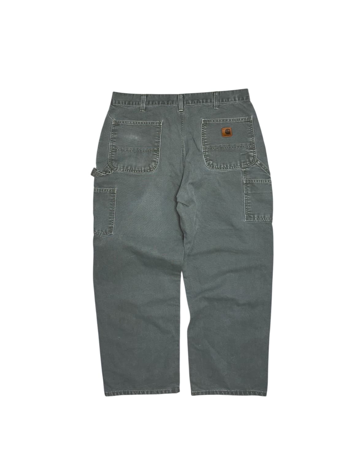 칼하트 b11 모스그린 싱글니 카펜터 워크팬츠 상품이미지3