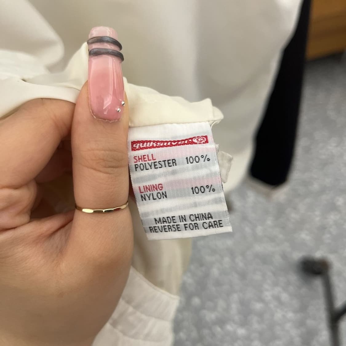 퀵실버 캐주얼 빈티지 보딩 오버핏 바람막이 자켓 XL C12377 상품이미지6