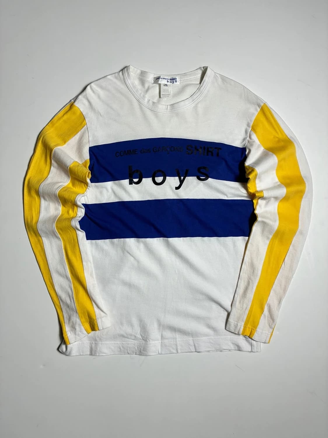 꼼데가르송셔츠 19SS 보이즈 배색 롱 슬리브 R2007 상품이미지1