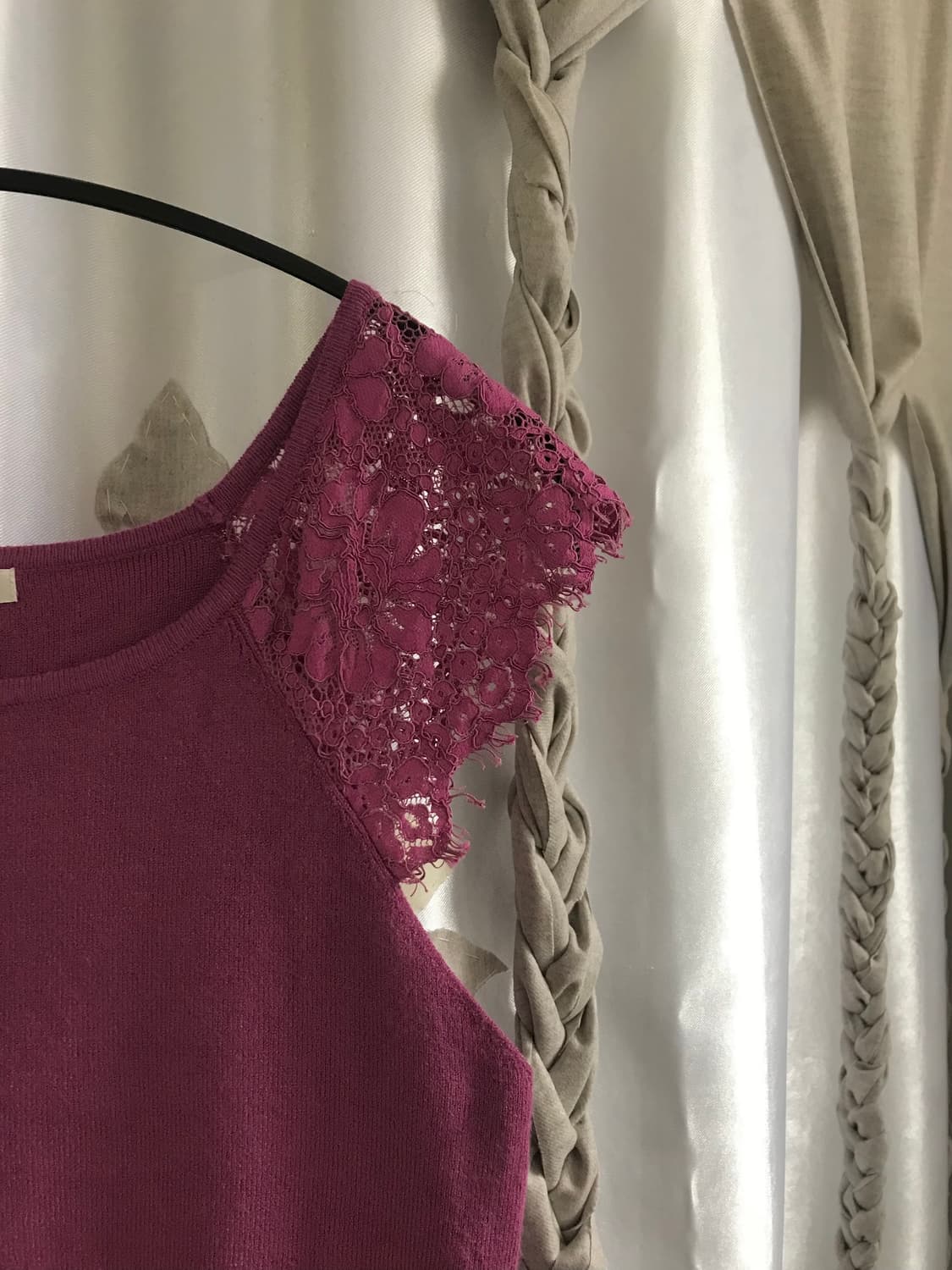 vintage lace pink knit 상품이미지6