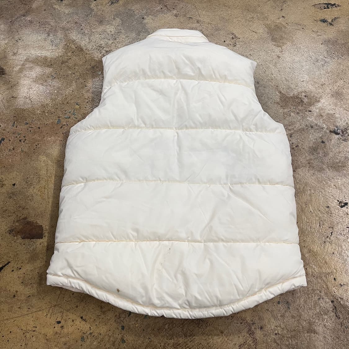 디키즈 화이트 크림 코듀로이 골지 카라 패딩 조끼  상품이미지3