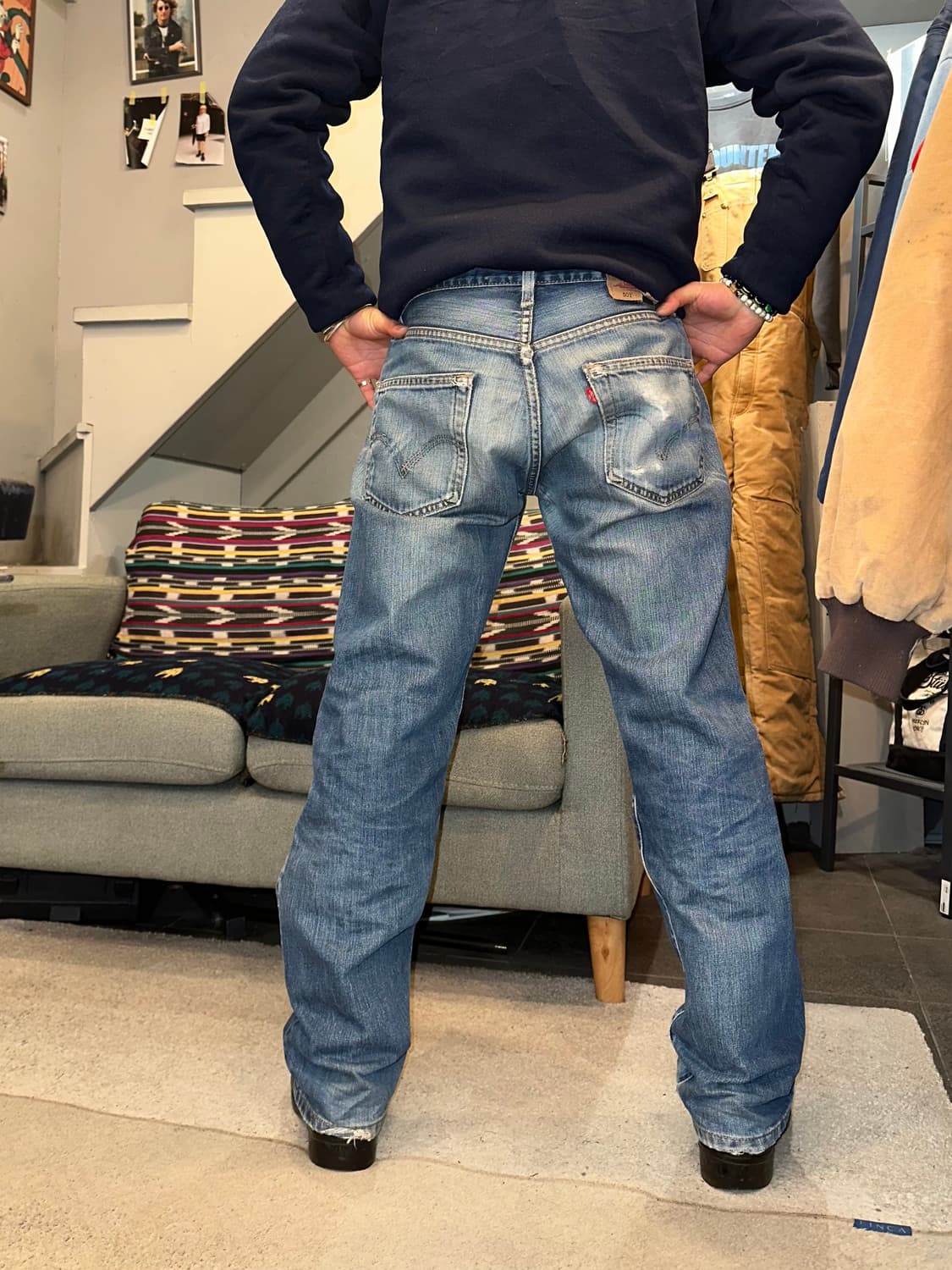 Early 00’s Levi’s 501 Mexico denim pant 상품이미지3