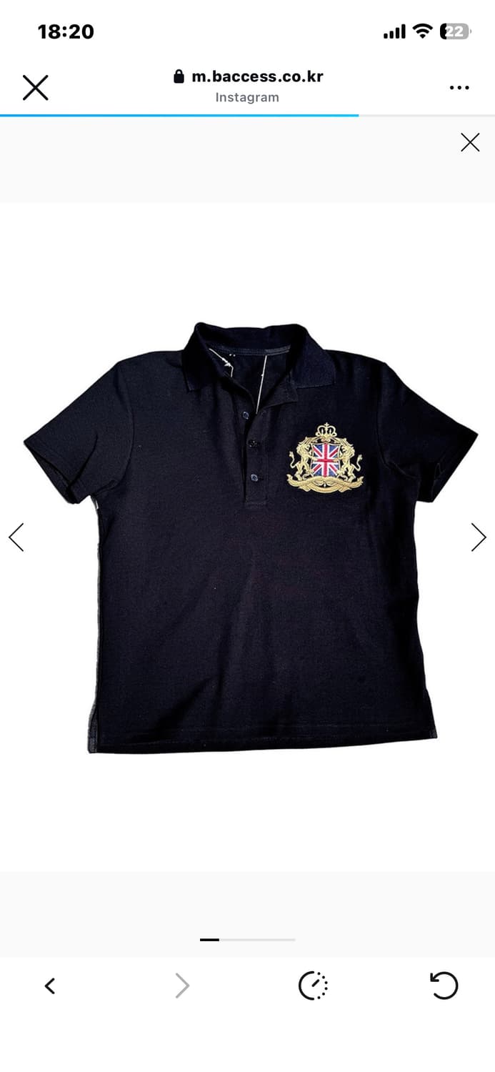 Union Jack Embroidery Polo T-Shirt  상품이미지1