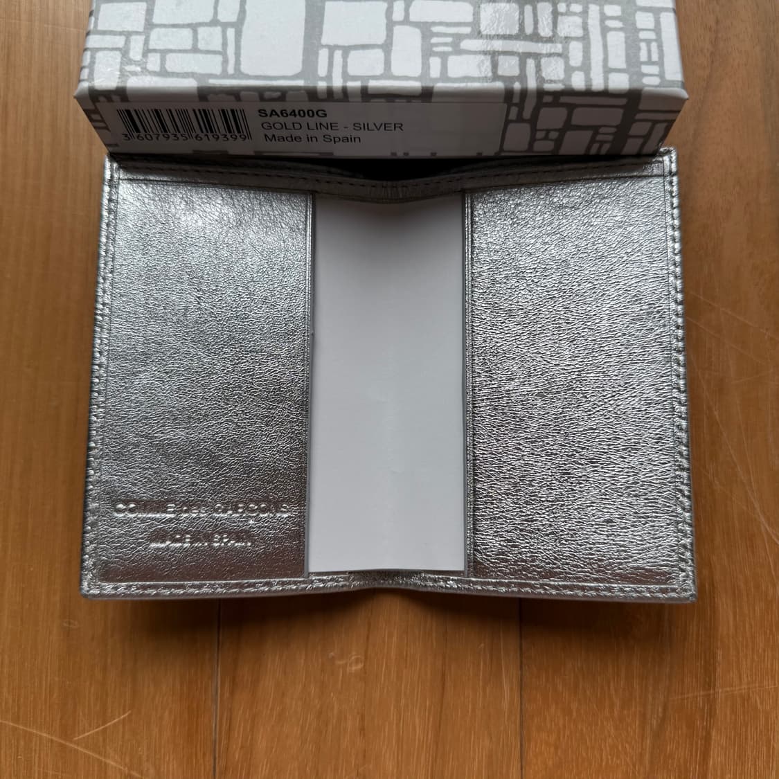 꼼데가르송 월렛 Classic Leather Bifold Wallet실버 상품이미지2