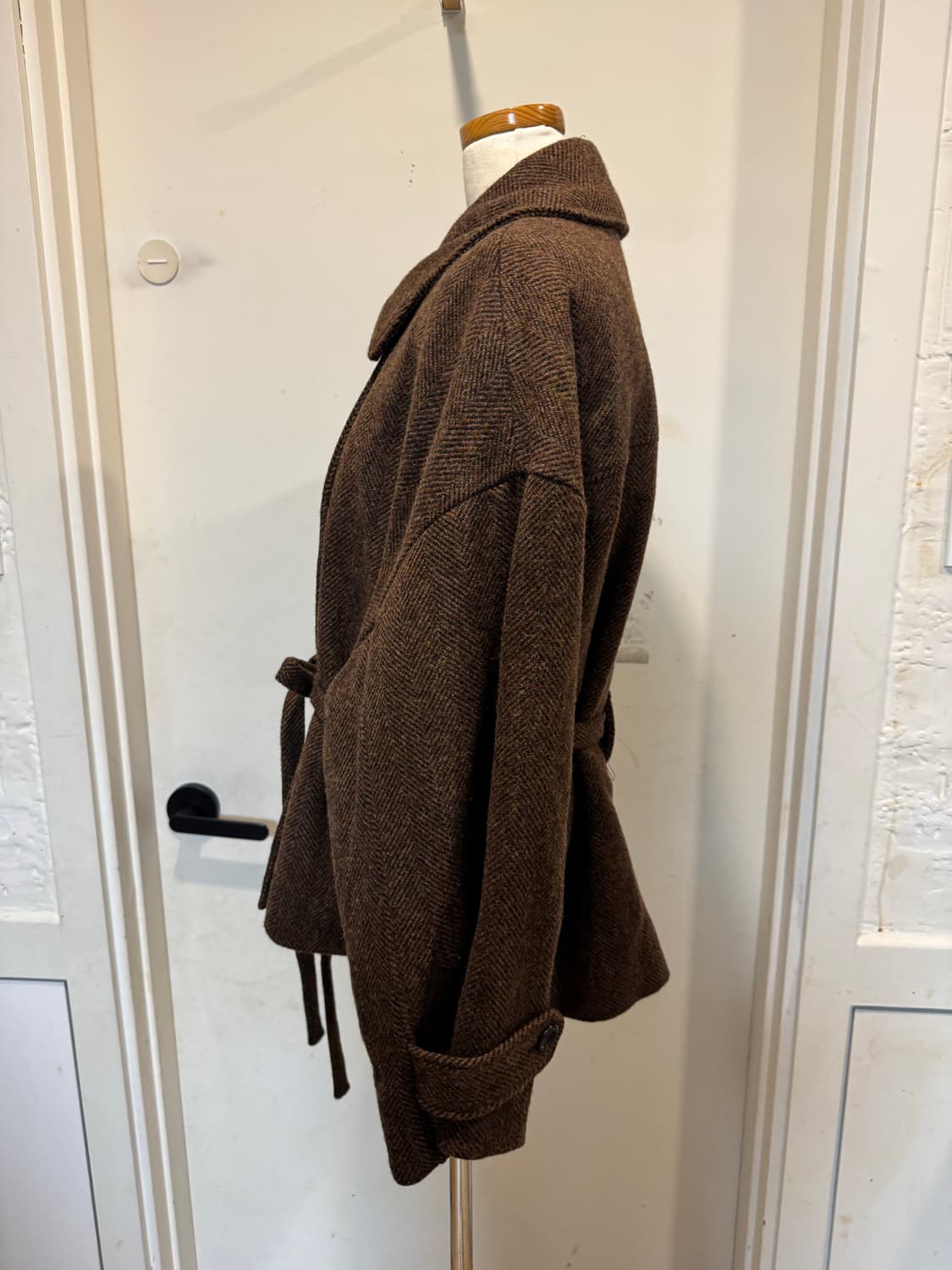 vov 보브 헤링본 울 코트 상품이미지7