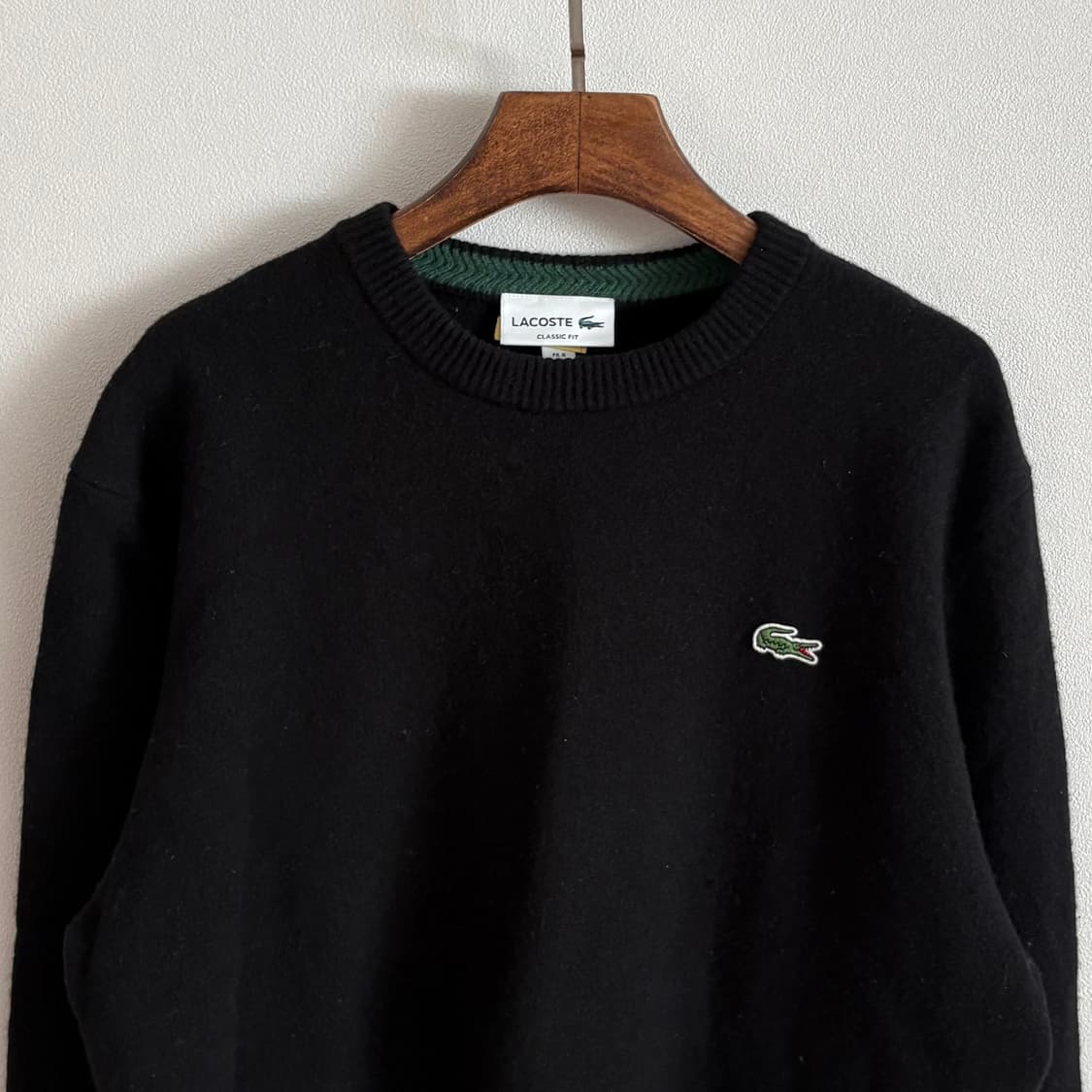 라코스테 클래식핏 울 니트 블랙 XL 상품이미지3
