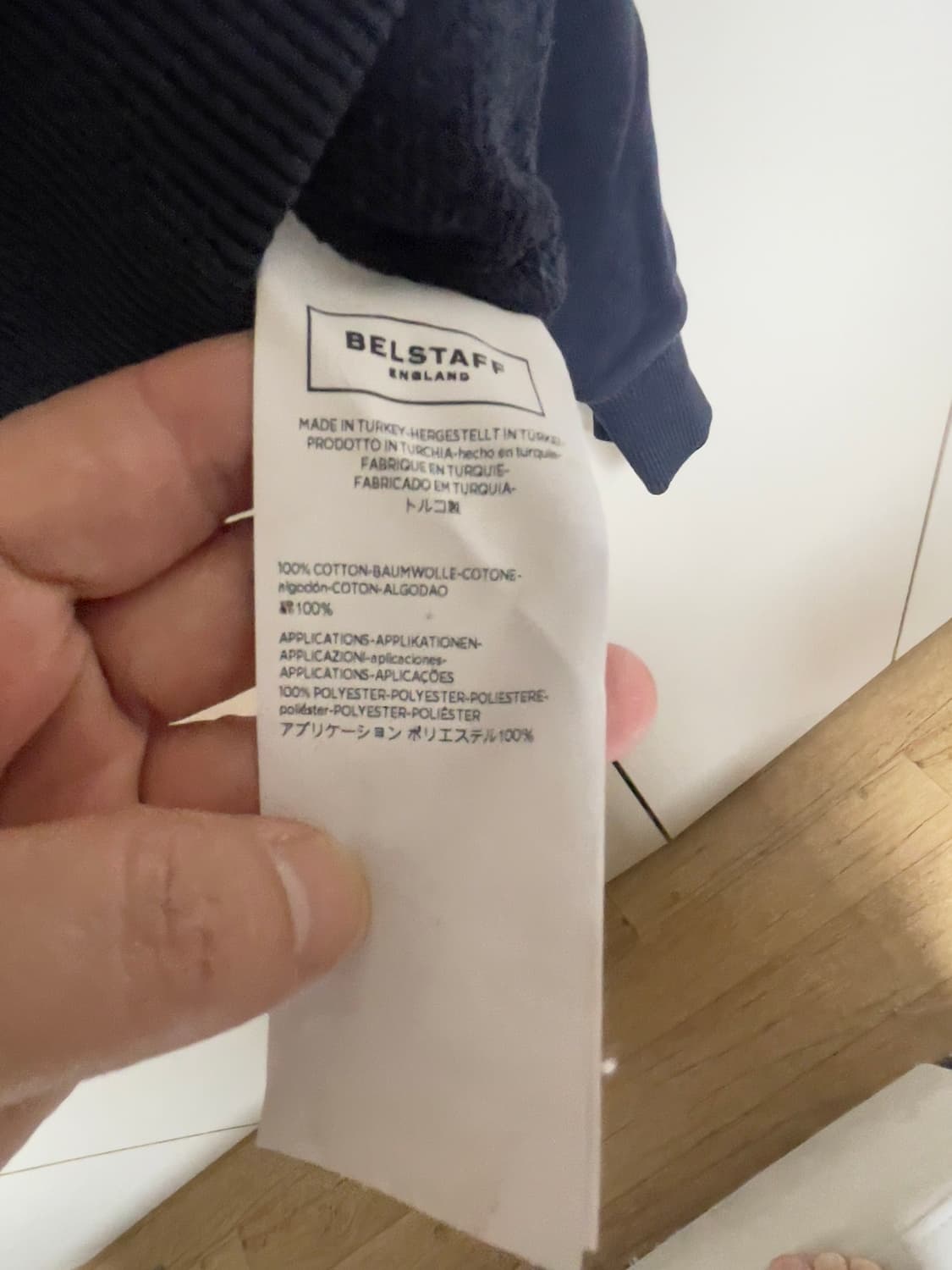 BELSTAFF SOPHNET 콜라보 맨투맨 네이비 S 상품이미지5