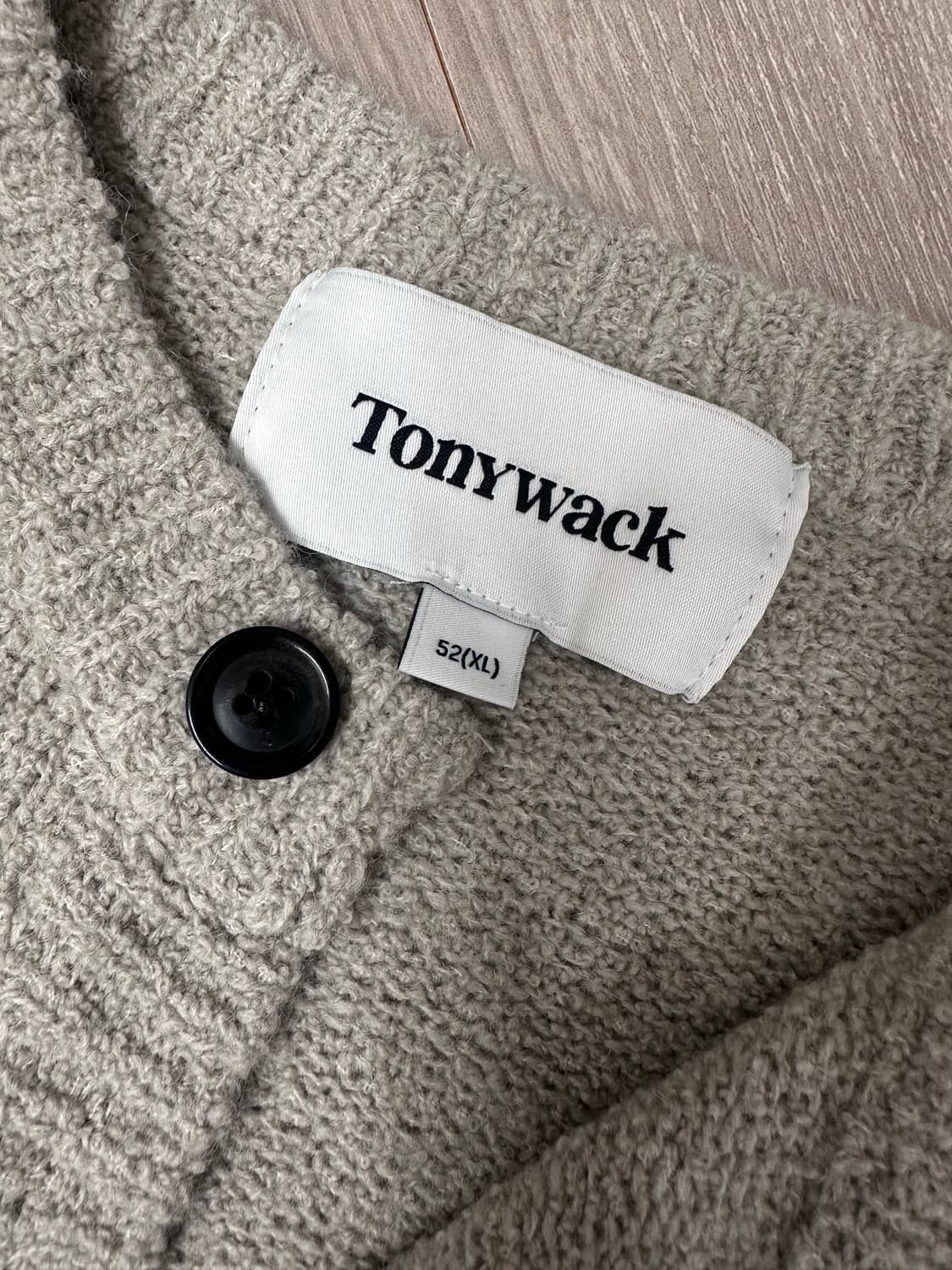 토니웩 베이비 알파카 가디건 세이지 그레이 XL 사이즈 상품이미지2