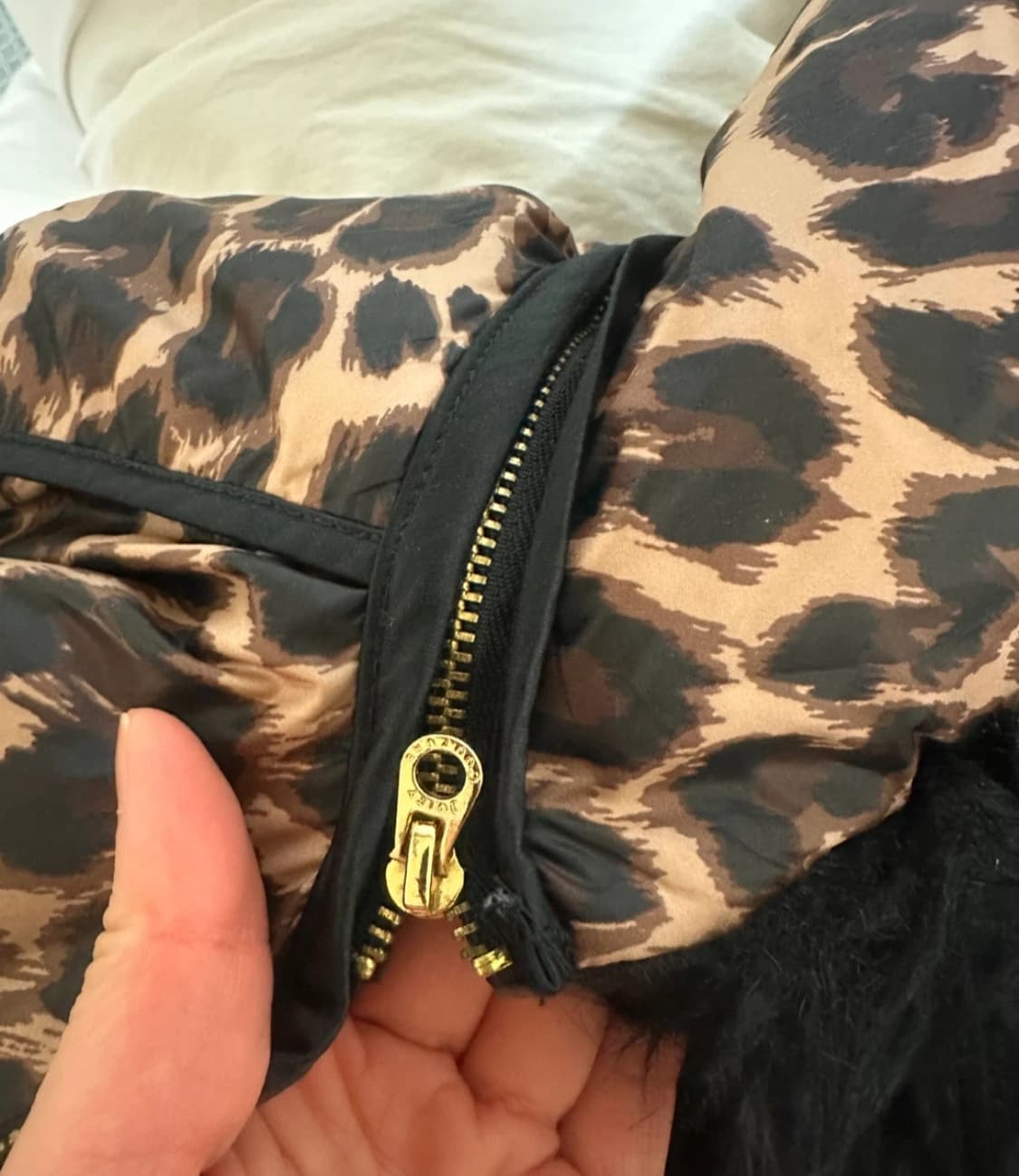 Y2k 갸루 쥬시 꾸뛰르 레오파드 패딩  상품이미지4