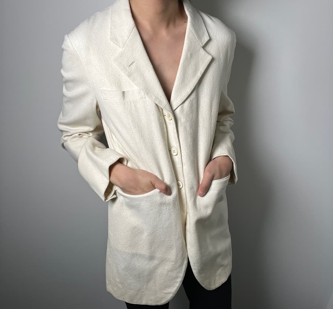 90's 꼼데가르송 옴므 플러스 싱글 블레이저 M 상품이미지1