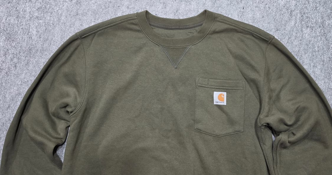 칼하트 크루넥 포켓 스웻셔츠 맨투맨 모스 오리지날핏 M 상품이미지3