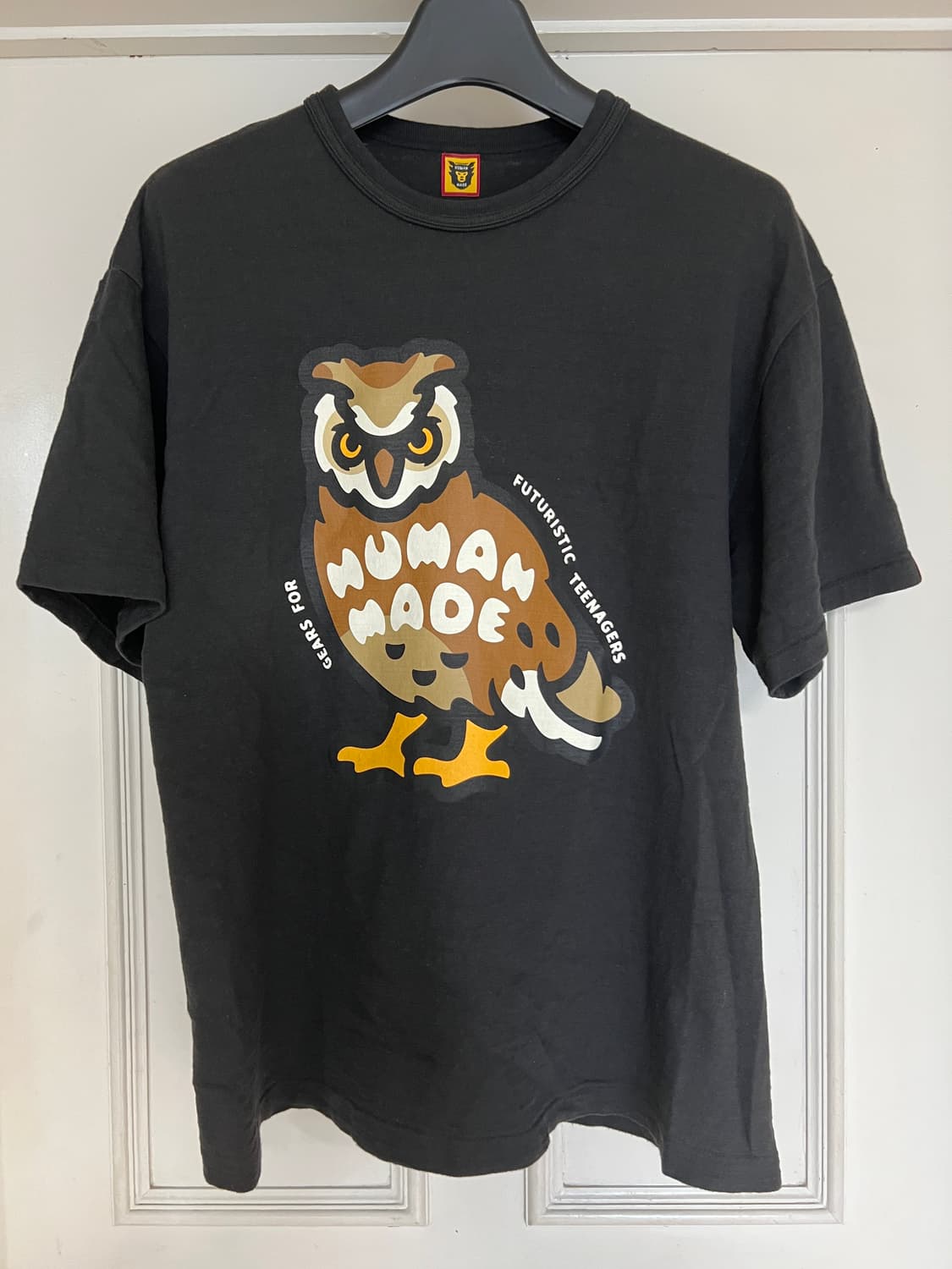 [xxxl]휴먼메이드 부엉이 반팔 티셔츠 블랙 3xl 상품이미지1