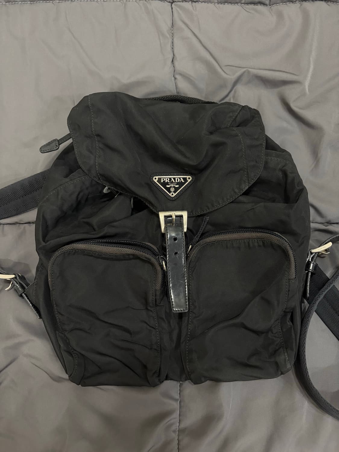 프라다 나일론 백팩 블랙 상품이미지1