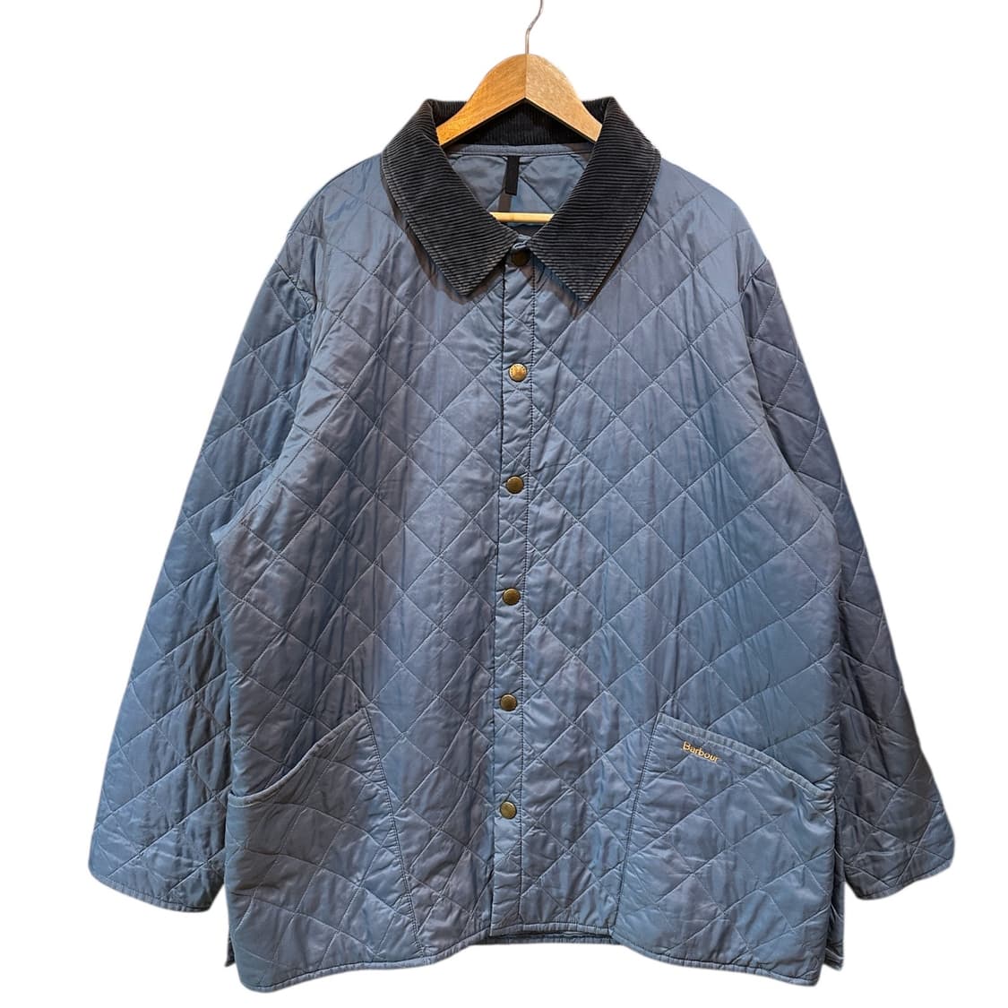 바버 퀄팅 경량 코듀로이넥 초어 자켓 상품이미지1