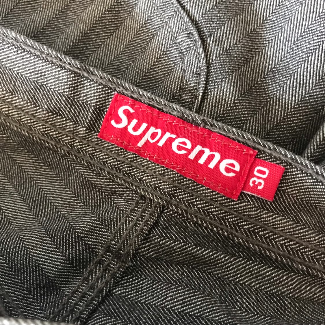 올드 슈프림 헤링본 팬츠 브라운 상품이미지4