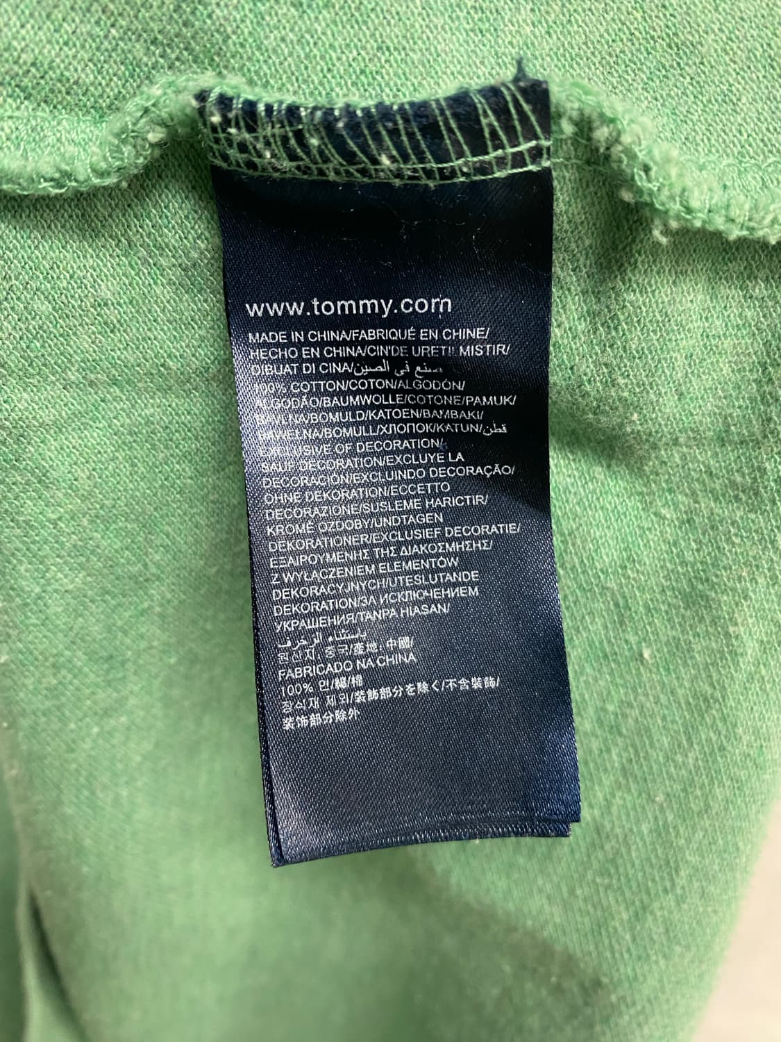 타미 베이직 그린 폴로 티셔츠 L 상품이미지5
