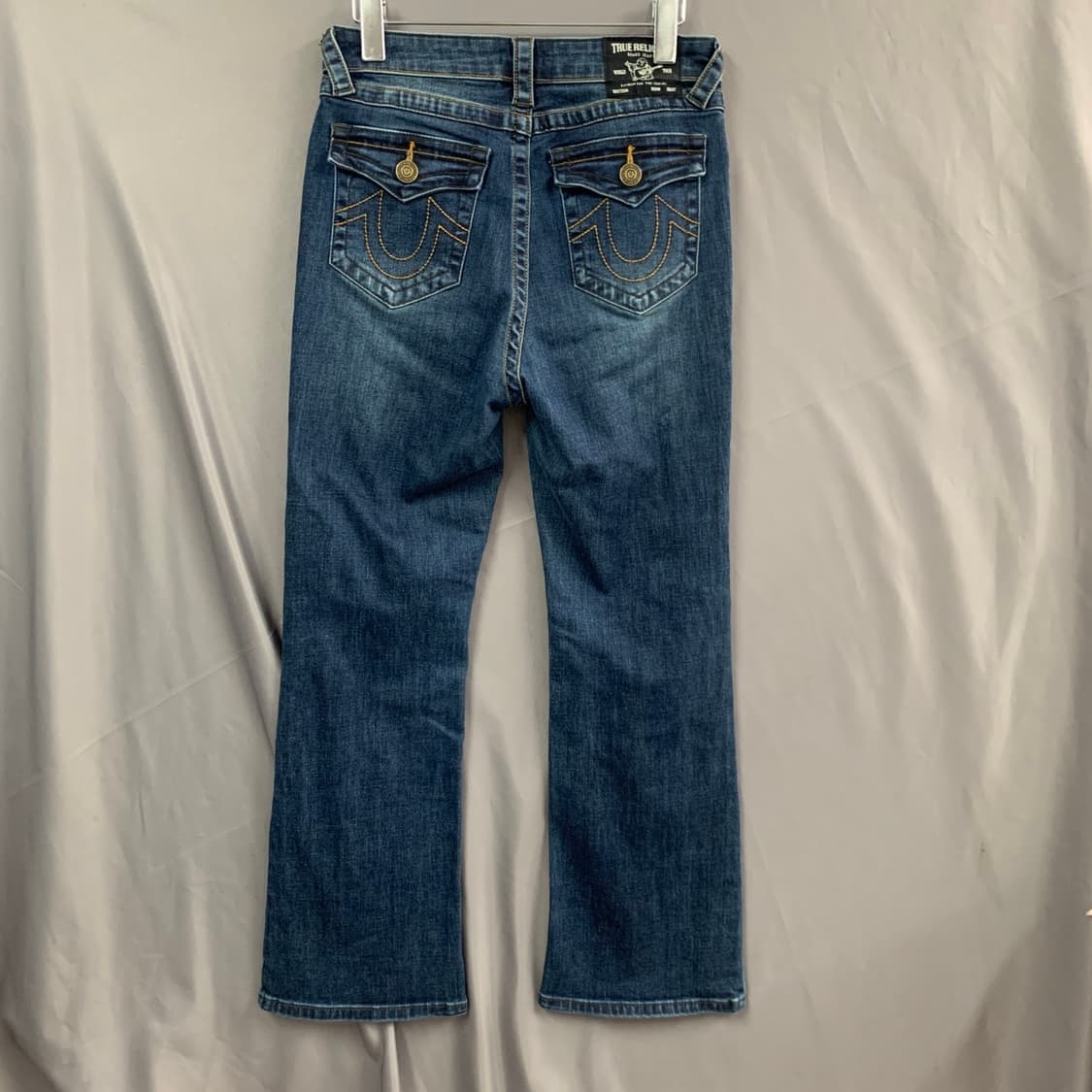 27인치 트루릴리전 로우 시트 스판 밴딩 부츠컷 데님 청바지 상품이미지2