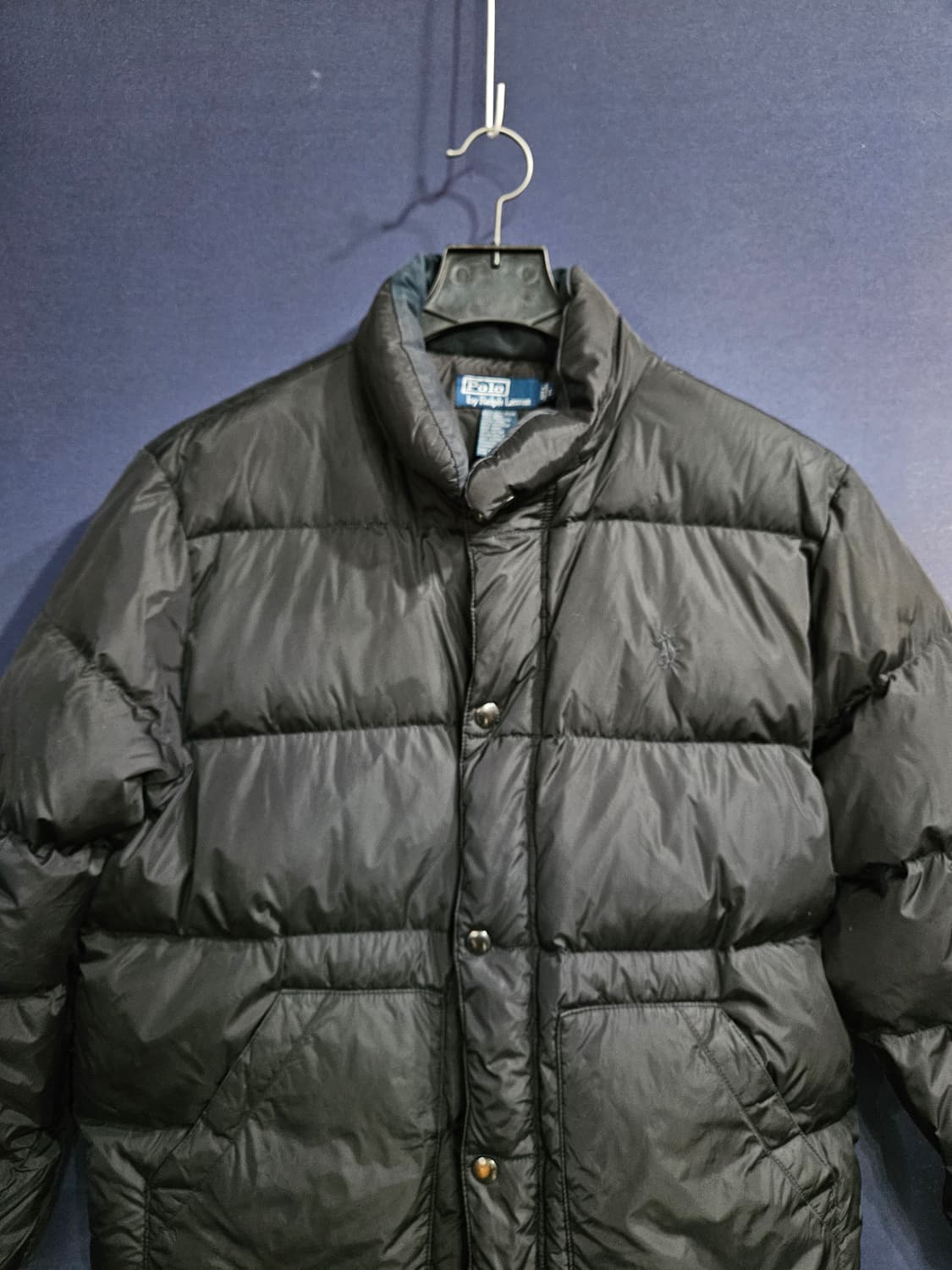 폴로 랄프로렌 블랙컬러 남성 100 다운 숏패딩  상품이미지7