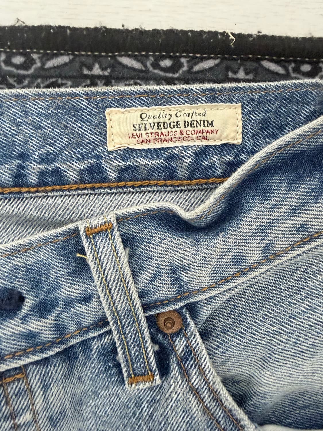 리바이스 501  90’s 복각 셀비지 데님 상품이미지1