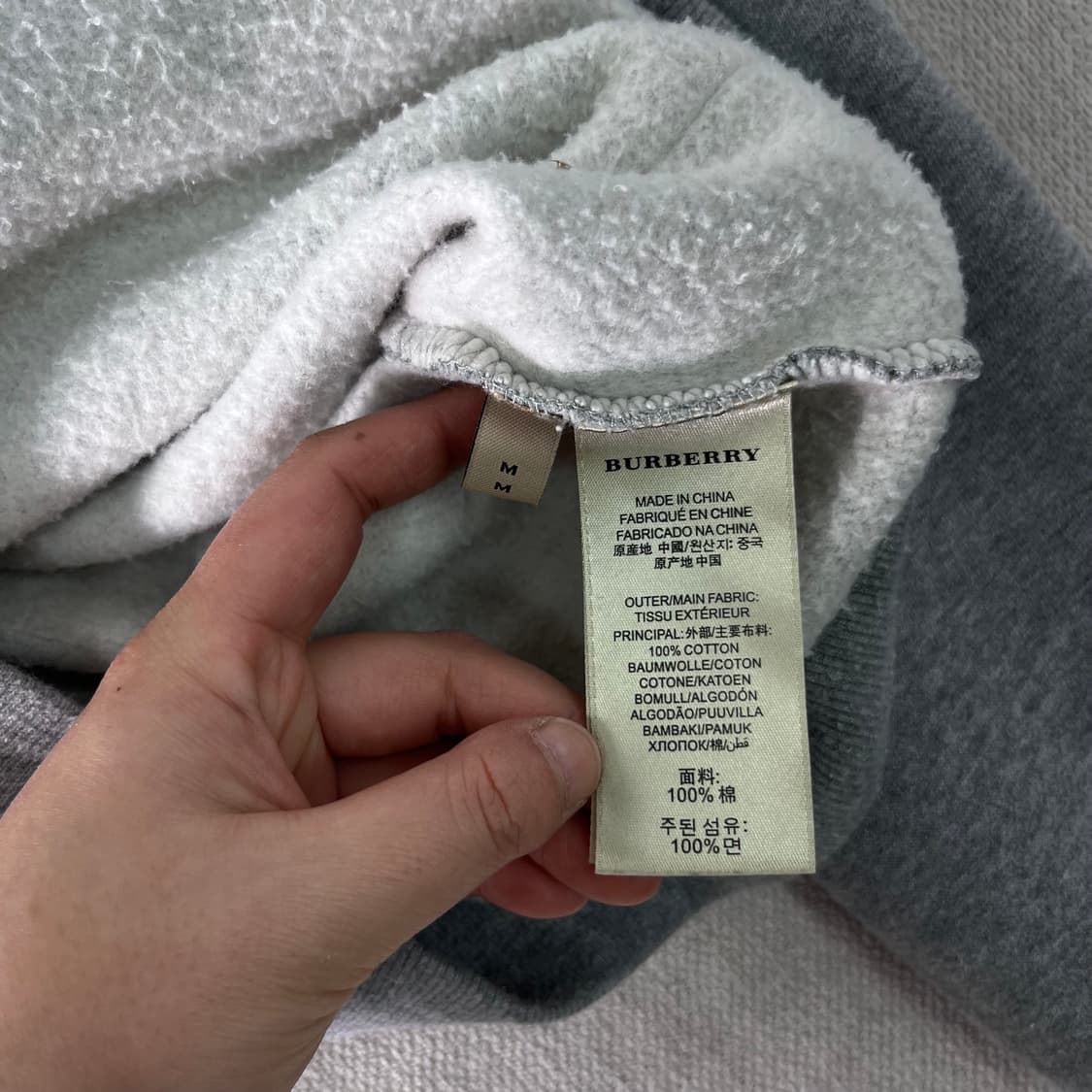 95 버버리 노바체크 기마로고 투웨이 후드집업 상품이미지9