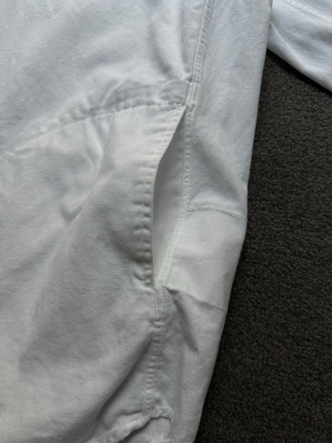 Document 화이트 헨리넥 셔츠 S 상품이미지3