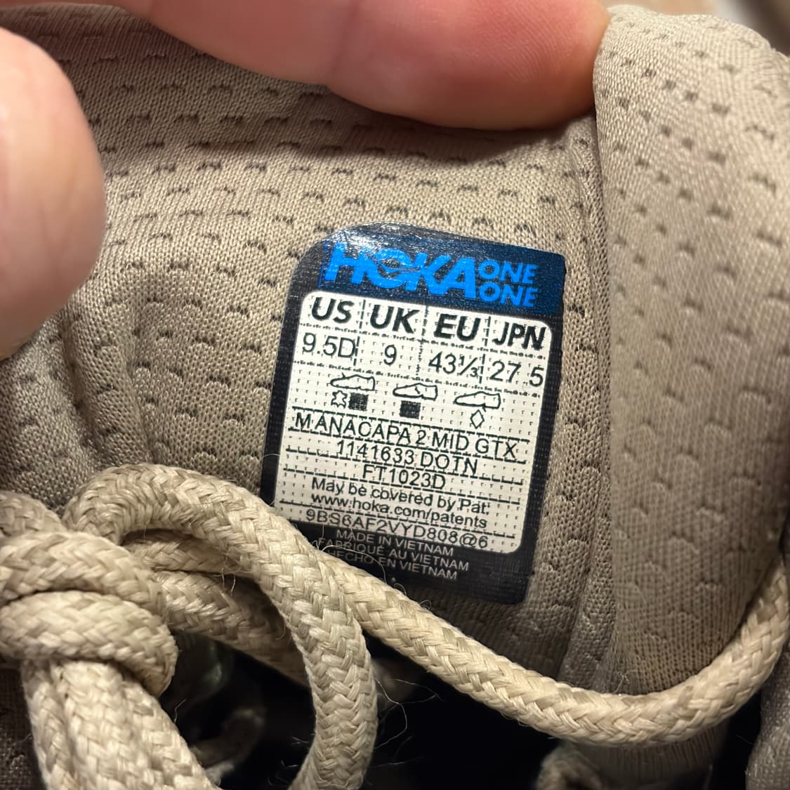 [275] 호카 오네오네 아나카파 2 GTX 고어텍스 베이지 상품이미지6