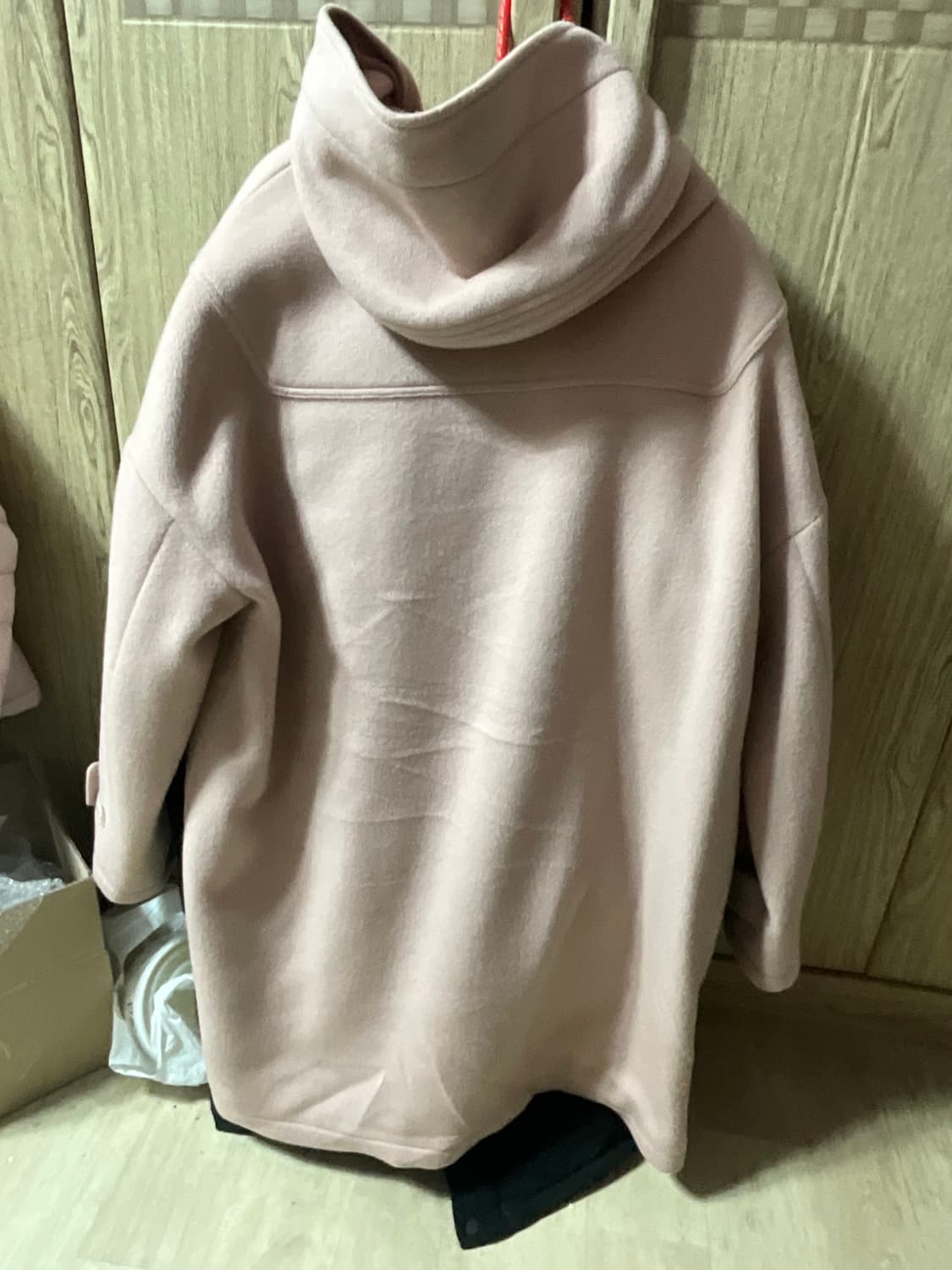 메인부스 오버사이즈 더플코트 떡볶이코트 핑크 상품이미지3