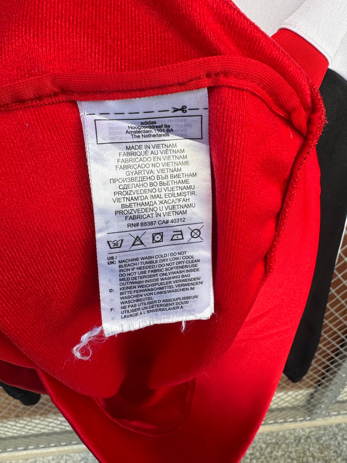 아디다스 파이어버드 스플릿 배색 올드스쿨 집업 져지 트랙탑 자켓 M 상품이미지5