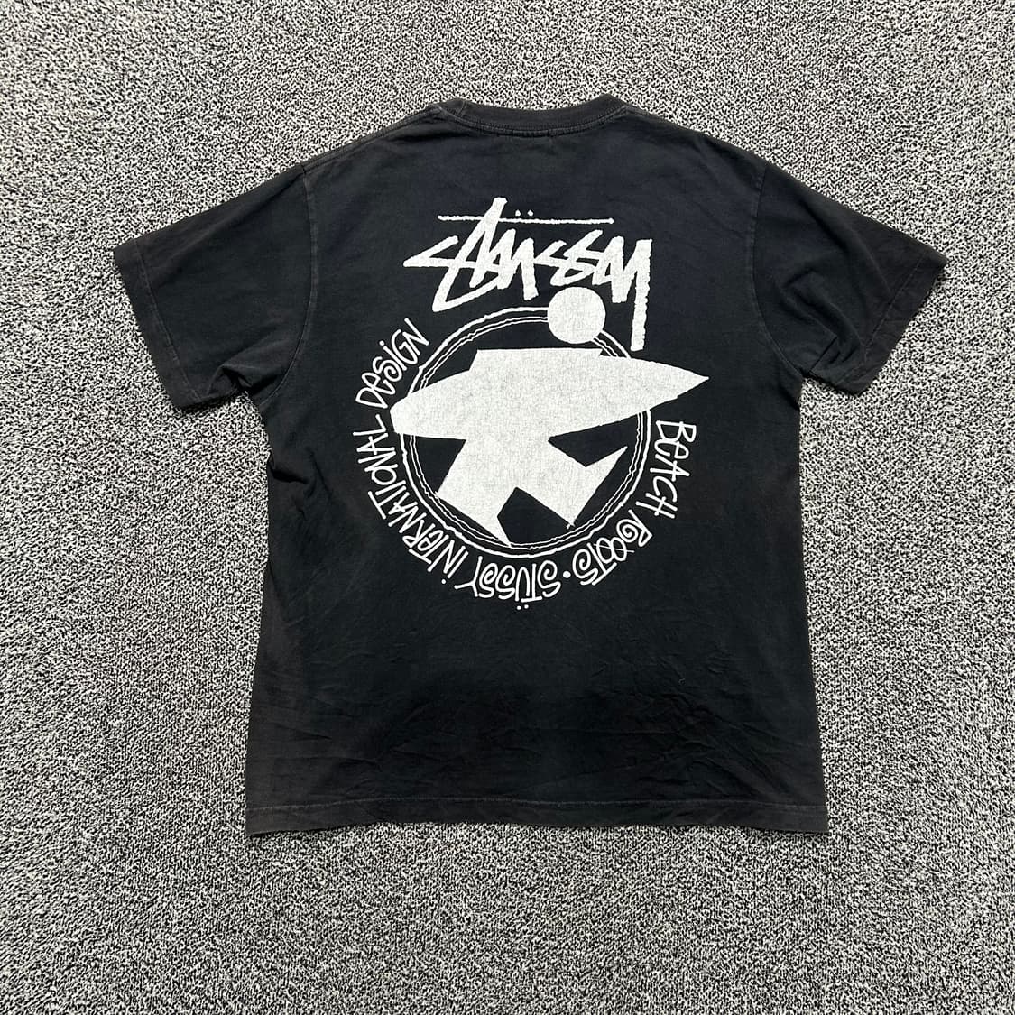 스투시(stussy)블랙 비치 루트 반팔티 상품이미지6