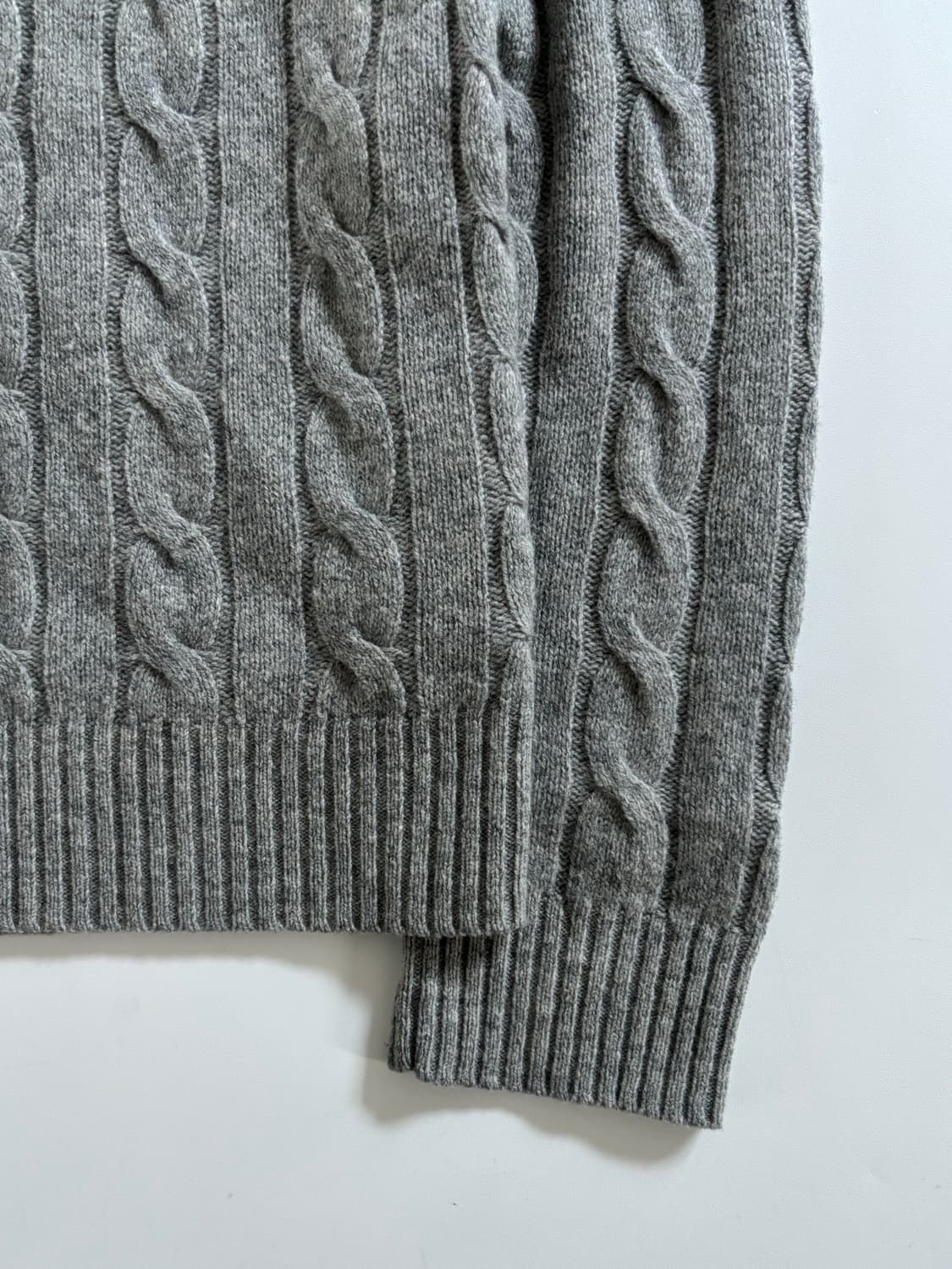 Polo 폴로 랄프로렌 신형 큐알 그레이 케이블 니트 상품이미지6