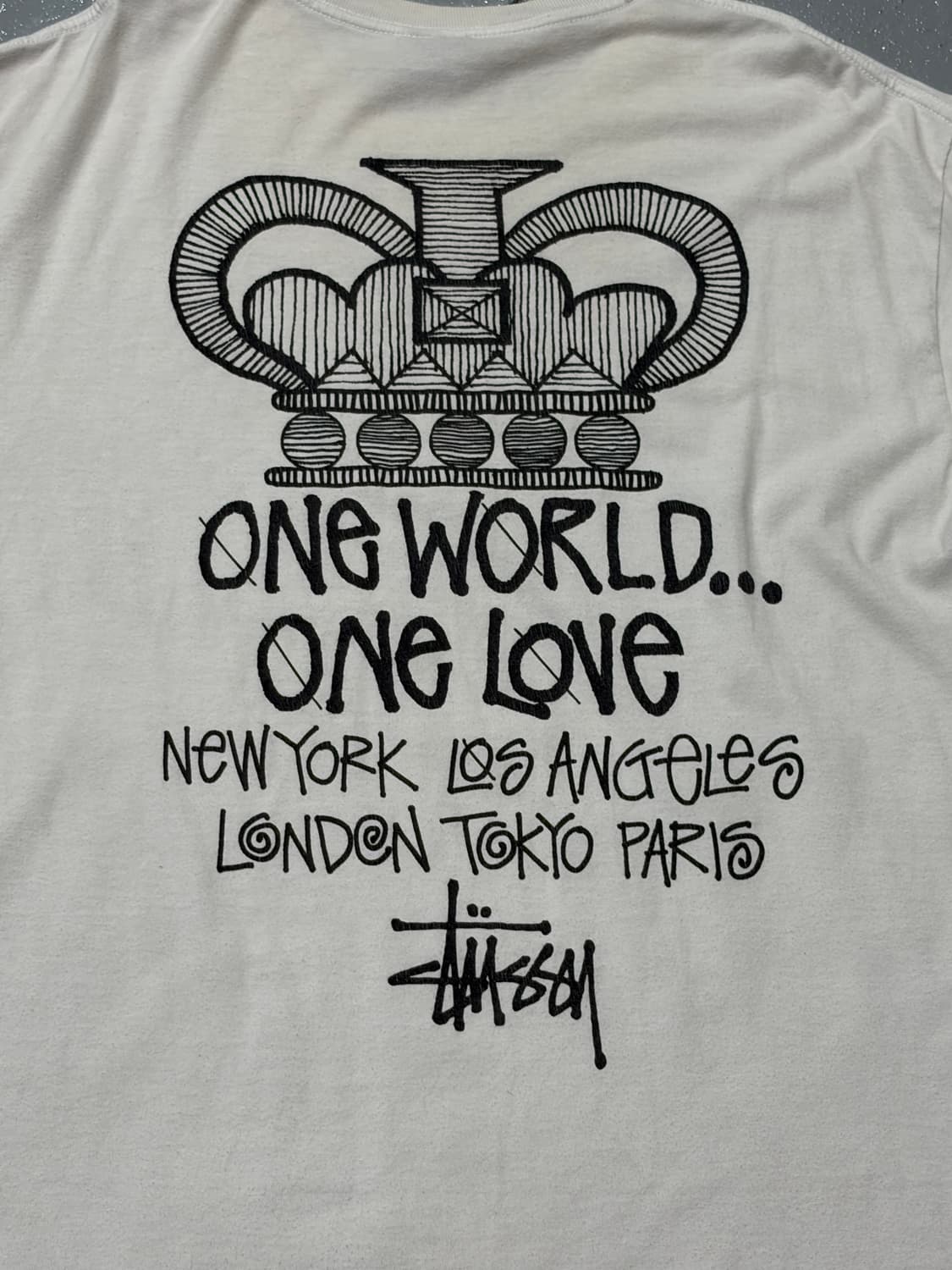 스투시(Stussy) 원 월드(One World) 티셔츠 상품이미지2