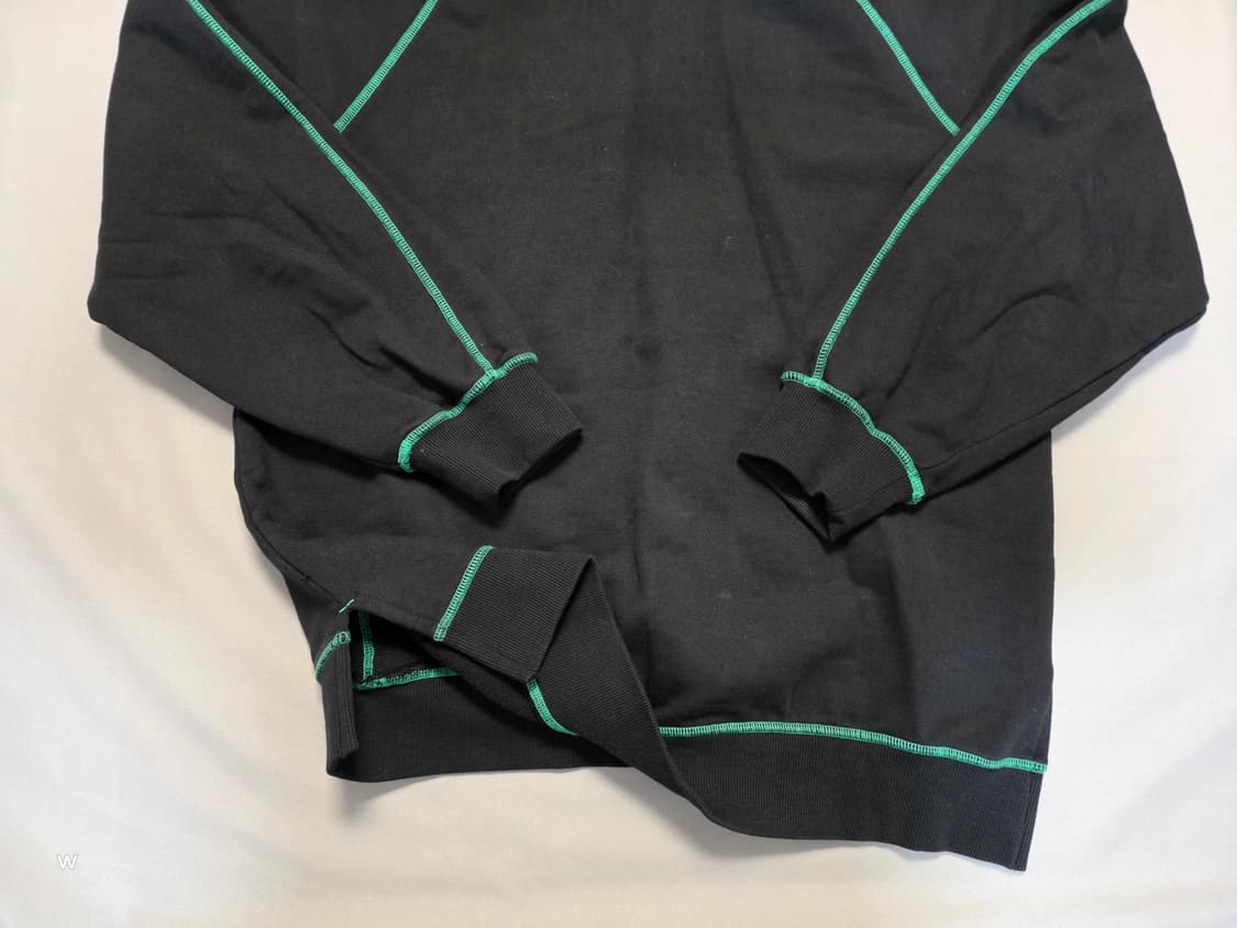 Tate 블랙 후드티 그린 스티치 상품이미지7