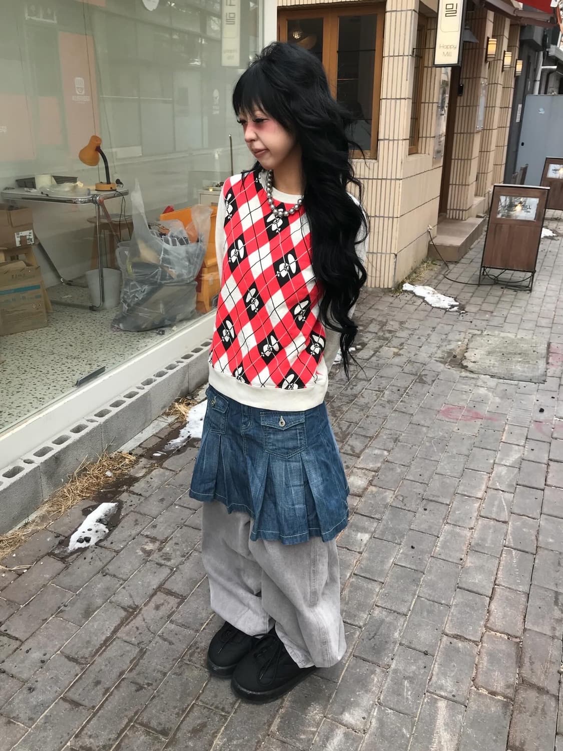 Bape Argyle pattern Sweatshirts 상품이미지2