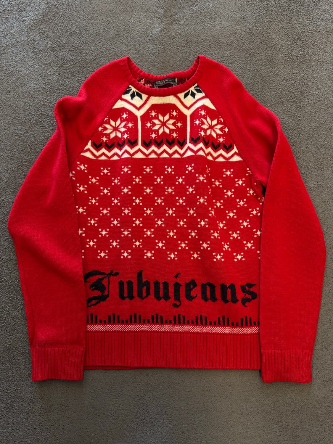 후부 빈티지 스펠아웃 니트 처분  상품이미지1